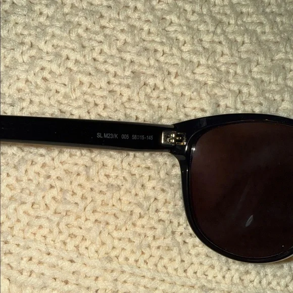 Saint Laurent Black Oversized Sunglasses with Case
